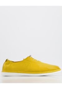 Venezia - SNEAKERSY MĘSKIE 051 1022 YELLOW. Materiał: syntetyk, skóra