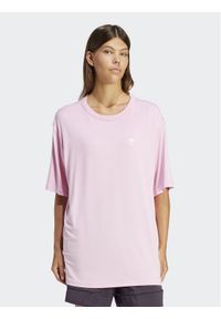 Adidas - adidas T-Shirt adicolor Trefoil IR8067 Różowy Loose Fit. Kolor: różowy