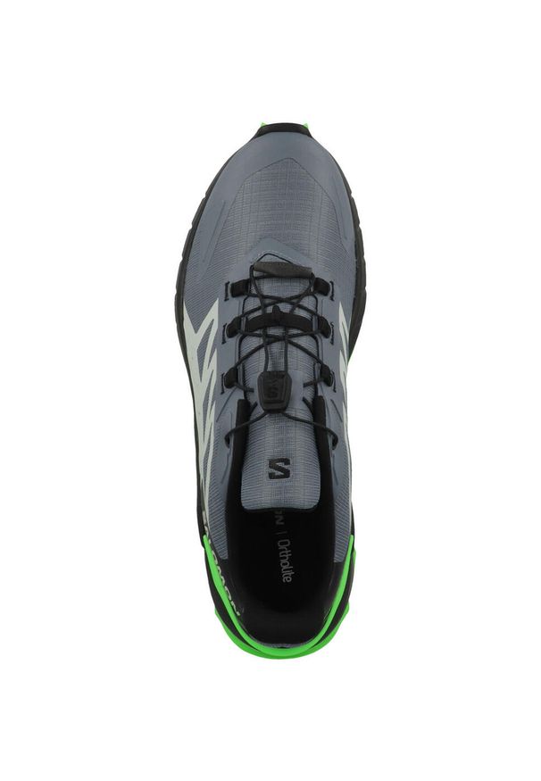 salomon - Buty do biegania męskie Salomon Supercross 4. Kolor: szary. Materiał: materiał. Szerokość cholewki: normalna