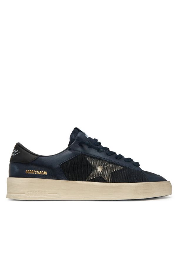 GOLDEN GOOSE Sneakersy Stardan Under Net Star GMF00370.F007542.50645 Granatowy. Kolor: niebieski. Materiał: nubuk, skóra