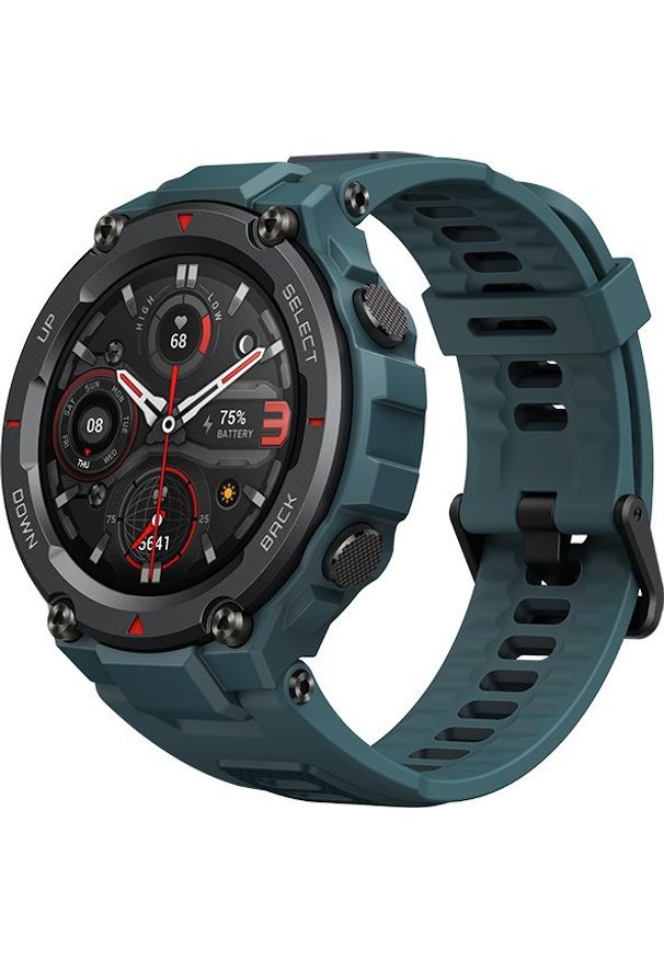 AMAZFIT - Smartwatch Amazfit T-Rex Pro Steel Blue Niebieski (W2013OV2N). Rodzaj zegarka: smartwatch. Kolor: niebieski