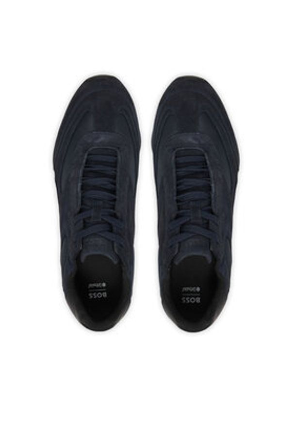 BOSS Sneakersy Jaylen 50557884 Granatowy. Kolor: niebieski. Materiał: skóra, zamsz