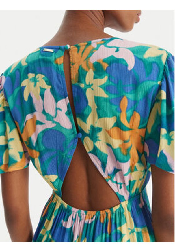 Billabong Sukienka letnia Jet Set EBJWD00134 Niebieski Regular Fit. Kolor: niebieski. Materiał: wiskoza. Sezon: lato