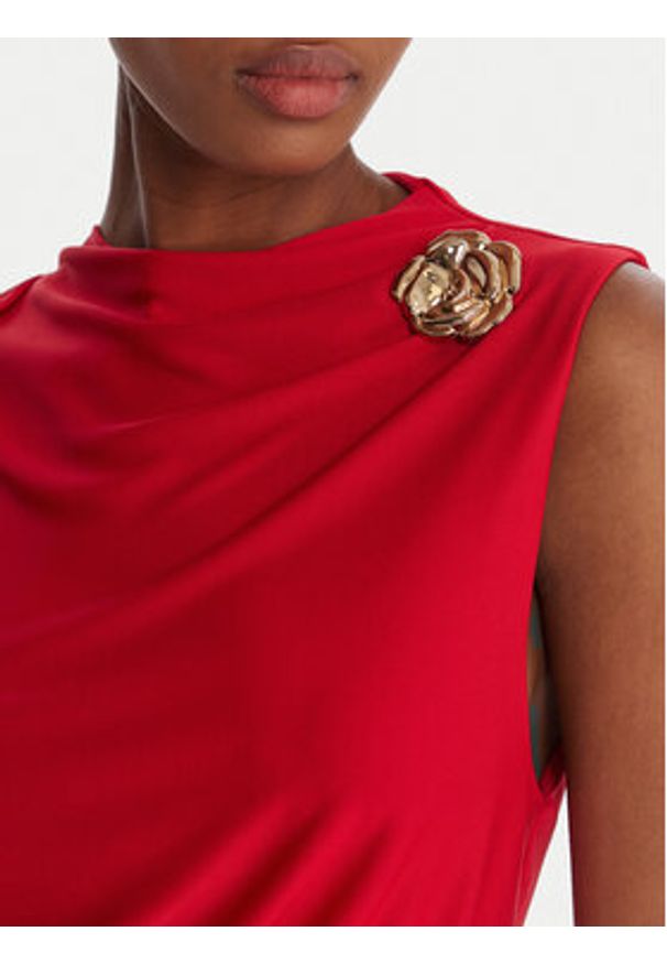 Rinascimento Sukienka koktajlowa CFC0125010003 Czerwony Slim Fit. Kolor: czerwony. Materiał: syntetyk. Styl: wizytowy