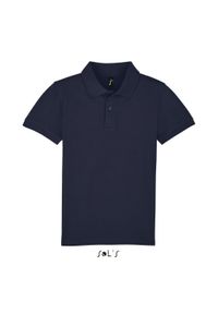 SOL'S - Koszulka polo dla dzieci Sol's Perfect. Typ kołnierza: polo. Kolor: niebieski. Materiał: bawełna. Sezon: lato #1