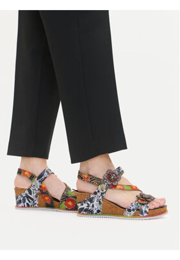 Laura Vita Sandały Bonito 27 Czarny. Kolor: czarny. Materiał: skóra