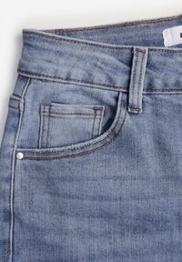 Born2be - Niebieskie Jeansy Dzwony z Bawełną o Wysokim Stanie Shirinorin. Okazja: na co dzień. Stan: podwyższony. Kolor: niebieski. Długość: długie. Styl: casual, elegancki #7