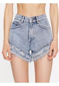 Hugo Szorty jeansowe 50487612 Błękitny Regular Fit. Kolor: niebieski. Materiał: bawełna, jeans #1