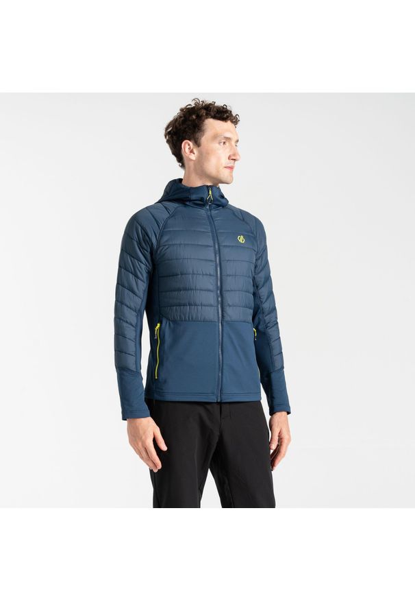 DARE 2B - Descending męska kurtka hybrydowa. Kolor: niebieski. Materiał: softshell. Sport: turystyka piesza