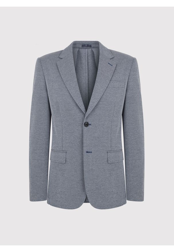 Pako Lorente - Szara marynarka melanż. Okazja: na co dzień. Kolor: szary. Materiał: dzianina, bawełna, poliester. Wzór: melanż. Sezon: wiosna. Styl: casual