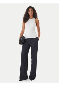 Hugo - HUGO Top Sarepla 50539890 Écru Slim Fit. Materiał: wiskoza #5