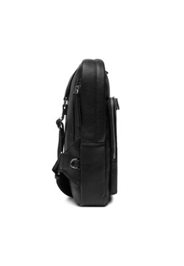 Guess Saszetka HMBOMG P5426 Czarny. Kolor: czarny. Materiał: skóra