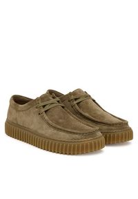 Clarks Półbuty Torhill Lo 26187378 Zielony. Kolor: zielony. Materiał: skóra, zamsz #4