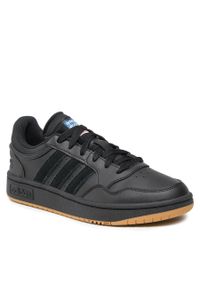 Adidas - Buty adidas Hoops 3.0 Low Classic Vintage GY4727 Black. Kolor: czarny. Materiał: syntetyk