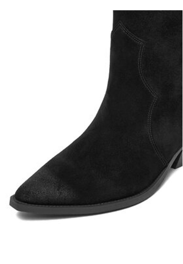 Badura Kowbojki EO-V365-206 Czarny. Kolor: czarny. Materiał: zamsz, skóra