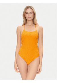 Emporio Armani Strój kąpielowy EW000788 AF12185 F3003 Pomarańczowy. Kolor: pomarańczowy. Materiał: syntetyk