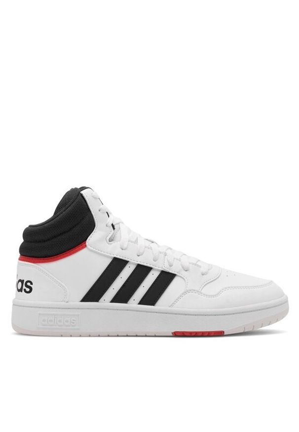 Adidas - adidas Sneakersy HOOPS 3.0 MID GY5543 Biały. Kolor: biały. Materiał: materiał
