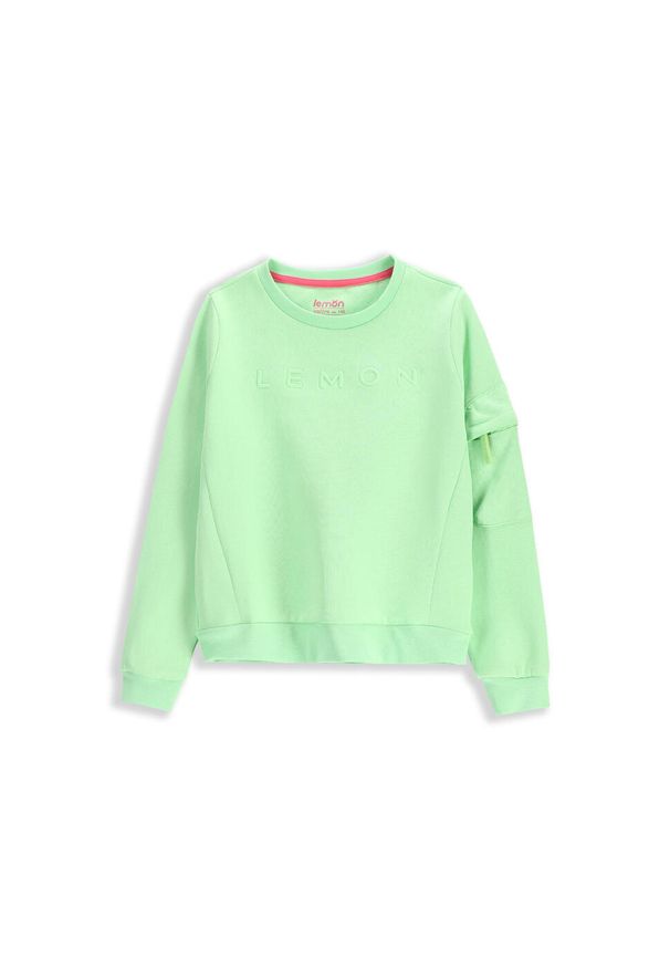 Lemon Explore - Bluza sportowa dla dzieci Lemon Exlopre WL5. Kolor: zielony. Materiał: bawełna, poliester