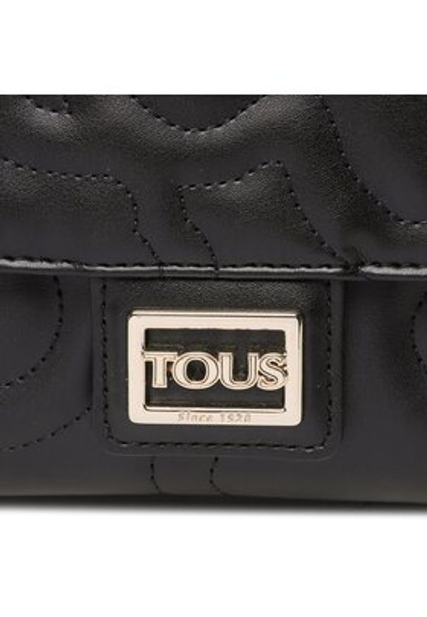 Tous - TOUS Torebka Bandolera Solapa S. K Dream 2001577051 Czarny. Kolor: czarny. Materiał: skórzane