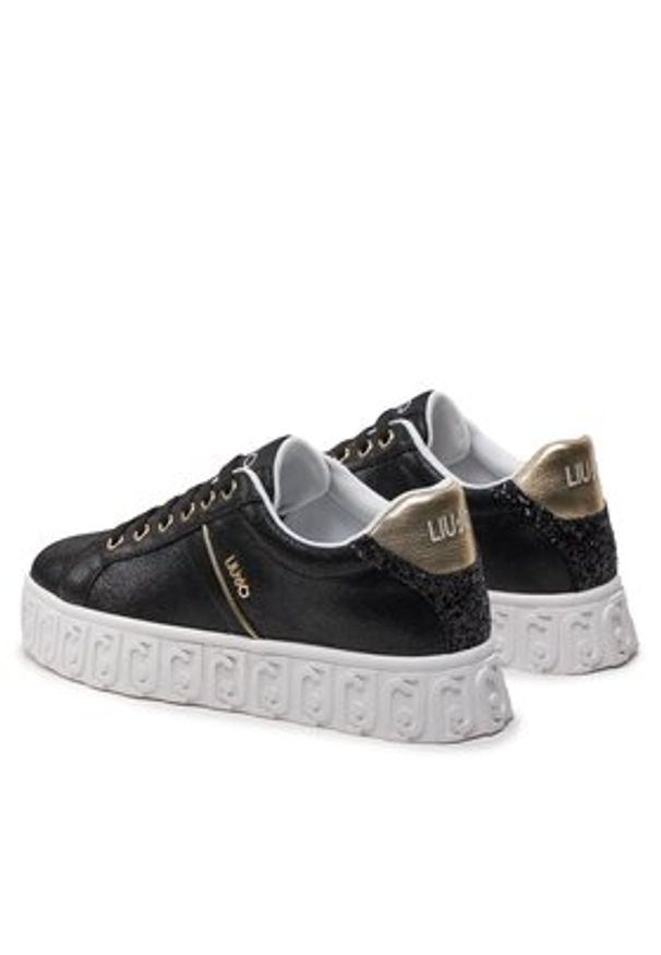 Liu Jo Sneakersy Lovely 03 BA4121 PX049 Czarny. Kolor: czarny. Materiał: skóra