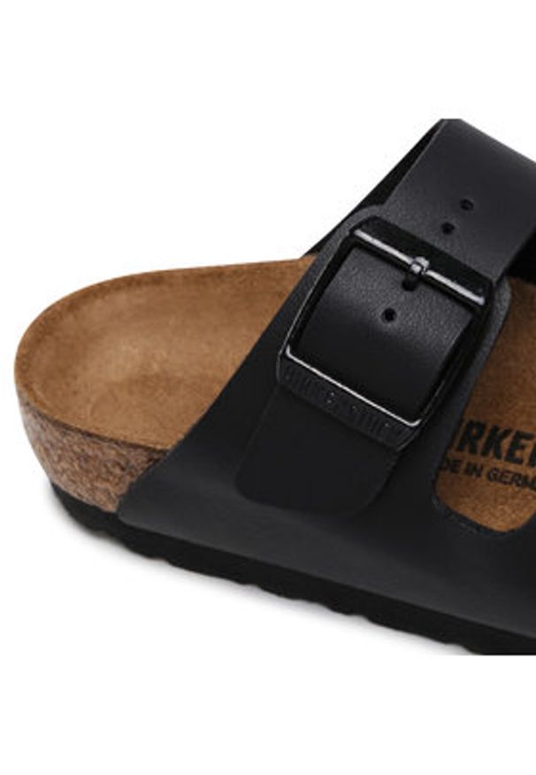 Birkenstock Klapki Arizona Kids 555123 Czarny. Kolor: czarny. Materiał: skóra