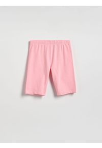 Reserved - Bawełniane szorty kolarki - różowy. Kolor: różowy. Materiał: bawełna