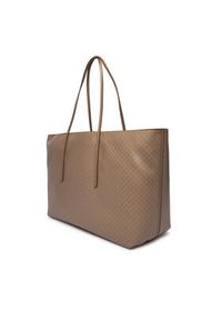 Calvin Klein Torebka Emblem Aop Large Tote W/ Pouch LV04F3364G Beżowy. Kolor: beżowy. Materiał: skórzane #4