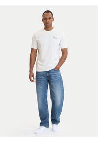 Napapijri T-Shirt S-Flint NP0A4FZZ Écru Regular Fit. Materiał: bawełna #3