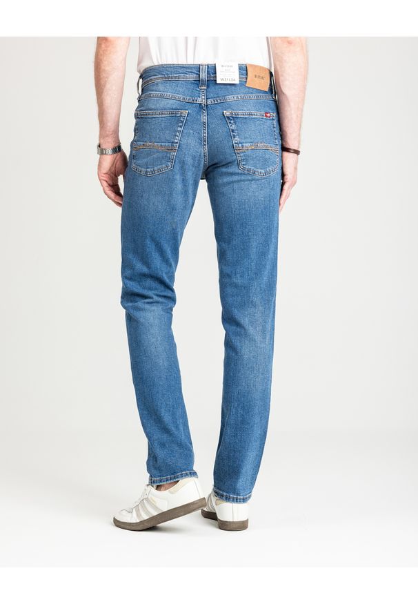 Męskie Spodnie Jeansowe Mustang Style Washington Straight Denim Blue 1016814 5000 582