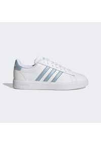 Adidas - Buty Grand Court Cloudfoam Lifestyle Court Comfort. Kolor: biały, wielokolorowy, szary. Materiał: materiał. Model: Adidas Cloudfoam