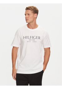 TOMMY HILFIGER - Tommy Hilfiger T-Shirt MW0MW36499 Biały Regular Fit. Kolor: biały. Materiał: bawełna #1