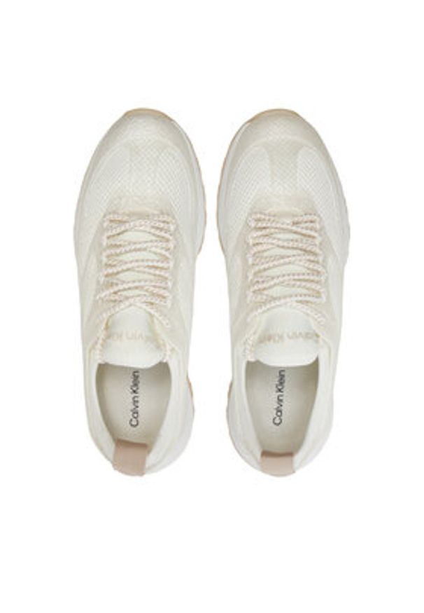 Calvin Klein Sneakersy Runner Lace Up Pearl Mix M HW0HW02079 Biały. Kolor: biały. Materiał: materiał