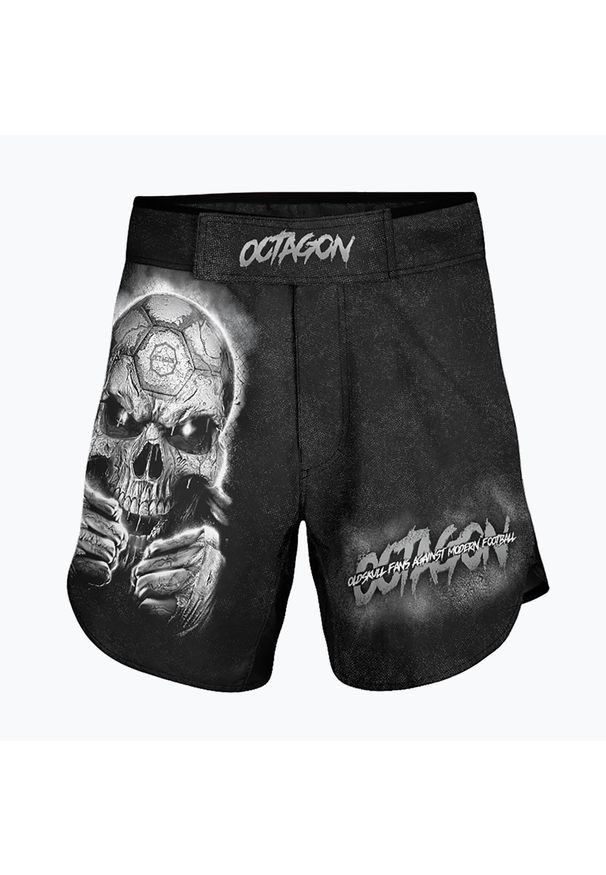 OCTAGON - Spodenki treningowe męskie Octagon Oldskull Fans MMA. Kolor: czarny