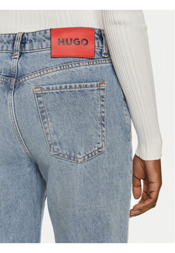 Hugo Jeansy 937_8 50519527 Niebieski Straight Fit. Kolor: niebieski