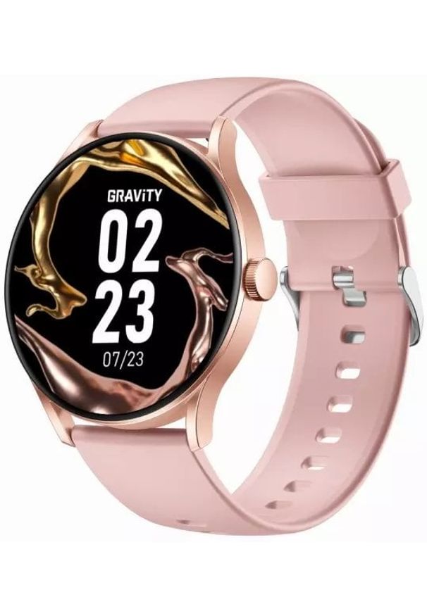Smartwatch Gravity Smartwatch Szary Różowy GT2-3 PRO. Rodzaj zegarka: smartwatch. Kolor: szary, wielokolorowy, różowy