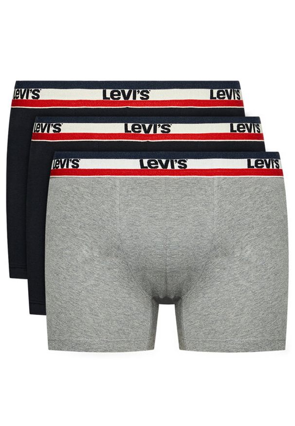 Levi's® Komplet 3 par bokserek 100002870 Kolorowy. Materiał: bawełna. Wzór: kolorowy