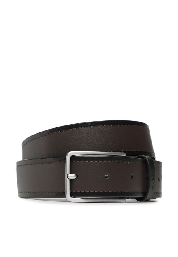 Guess Pasek Męski Not Coordiated Belts BM7709 LEA35 Brązowy. Kolor: brązowy. Materiał: skóra