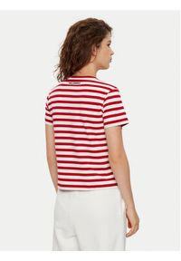 Karl Lagerfeld - KARL LAGERFELD T-Shirt A1W17099 Czerwony Regular Fit. Typ kołnierza: dekolt w karo. Kolor: czerwony. Materiał: bawełna