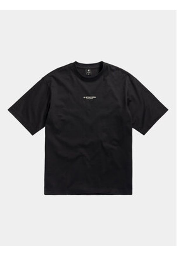 G-Star RAW - G-Star Raw T-Shirt Center D24780-C336 Czarny Boxy Fit. Kolor: czarny. Materiał: bawełna