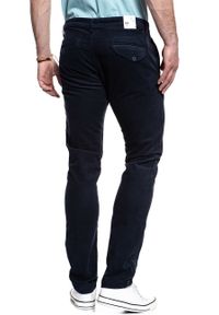 Lee - LEE SPODNIE MĘSKIE CHINO DARK MARINE L768WJ21. Materiał: materiał. Styl: marine #8