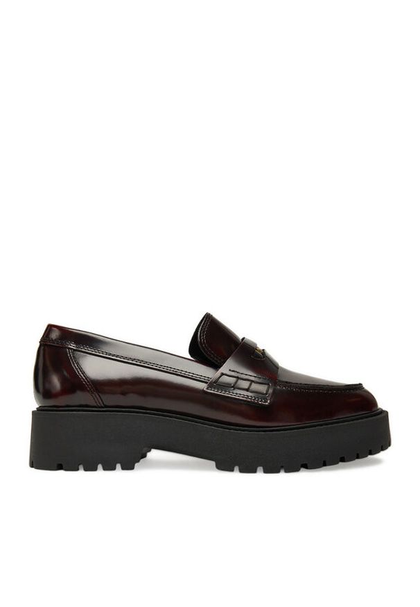 Gino Rossi Loafersy C-CARRIE1 Bordowy. Kolor: czerwony. Materiał: skóra