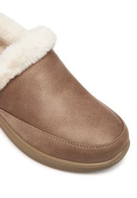skechers - Skechers Kapcie Cozy Escape 168114/TPE Szary. Kolor: szary. Materiał: skóra #4
