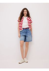 Reserved - Jeansowe bermudy - niebieski. Kolor: niebieski. Materiał: jeans #1