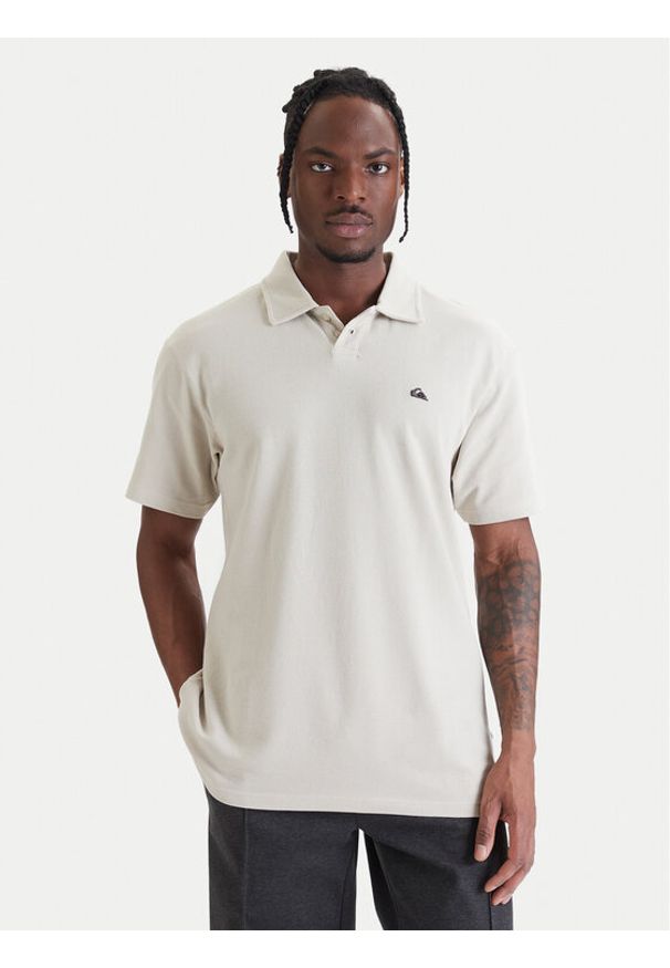 Quiksilver Polo Mw Pique Polo EQYKT04392 Beżowy Regular Fit. Typ kołnierza: polo. Kolor: beżowy. Materiał: bawełna