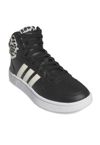 Adidas - Buty adidas Hoops 3.0 Mid Shoes IG7895 Cblack/Cwhite/Ftwwht. Kolor: czarny