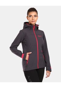 Kurtka damska softshell Kilpi RAVIA-W. Kolor: szary. Materiał: softshell