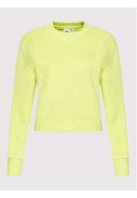 Adidas - adidas Bluza Cropped HE6922 Żółty Regular Fit. Kolor: żółty. Materiał: bawełna #3