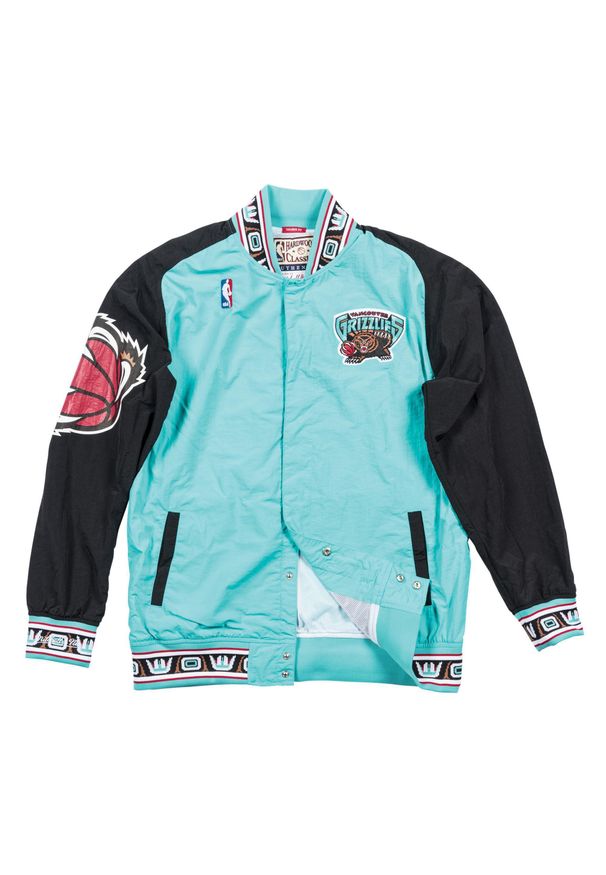 Mitchell & Ness - Kurtka rozgrzewająca Nba Vancouver Grizzlies. Kolor: niebieski. Sport: koszykówka