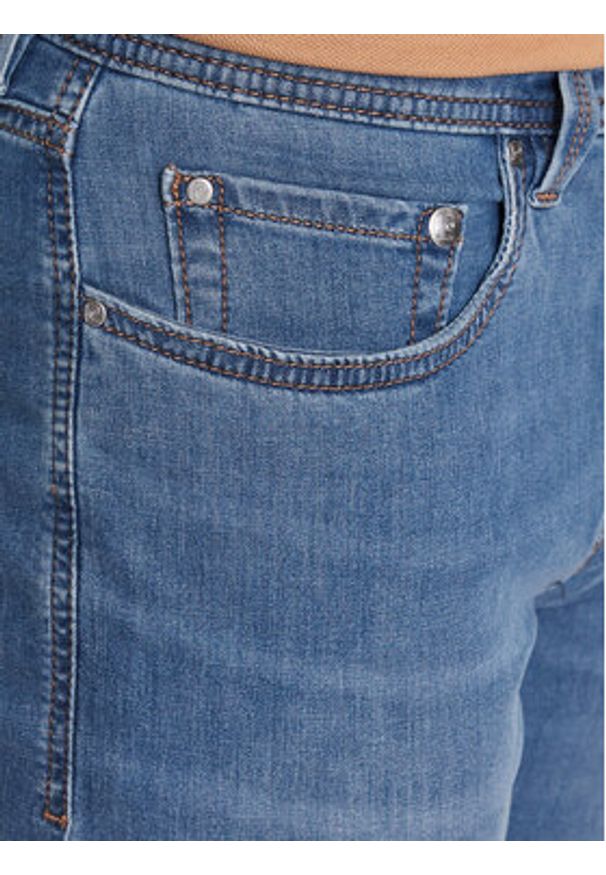Pierre Cardin Szorty jeansowe 34520/000/8065 Niebieski Regular Fit. Kolor: niebieski. Materiał: bawełna