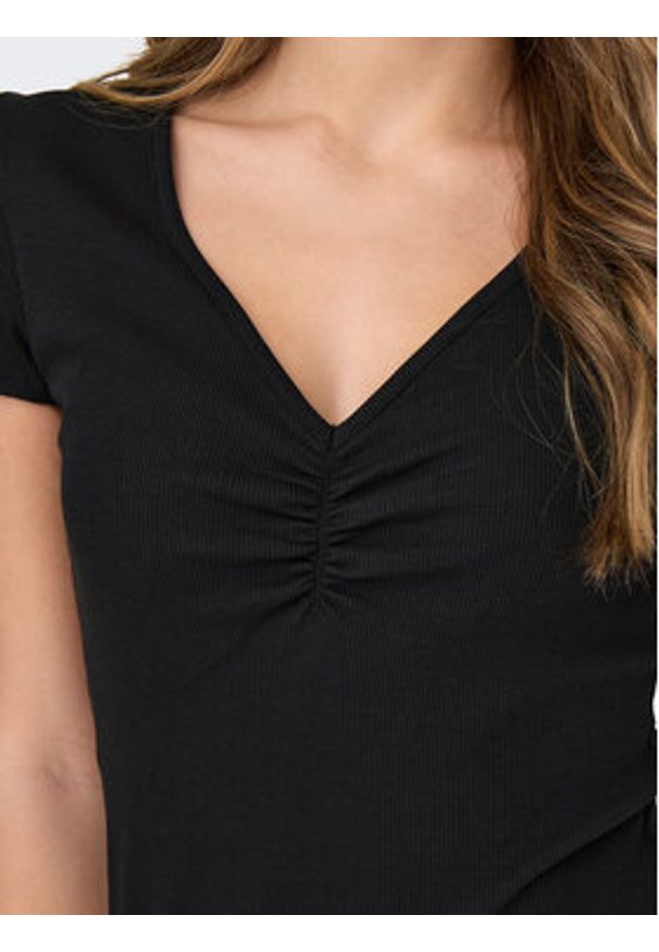 only - ONLY T-Shirt Betty 15311919 Czarny Regular Fit. Kolor: czarny. Materiał: bawełna